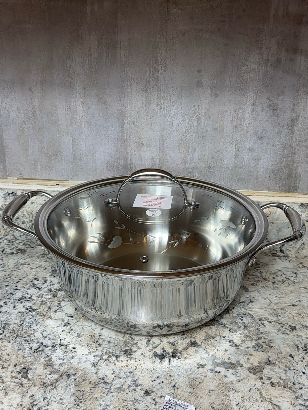 Princess House Stainless Steel Tri-Ply 6 Qt Dutch Oven